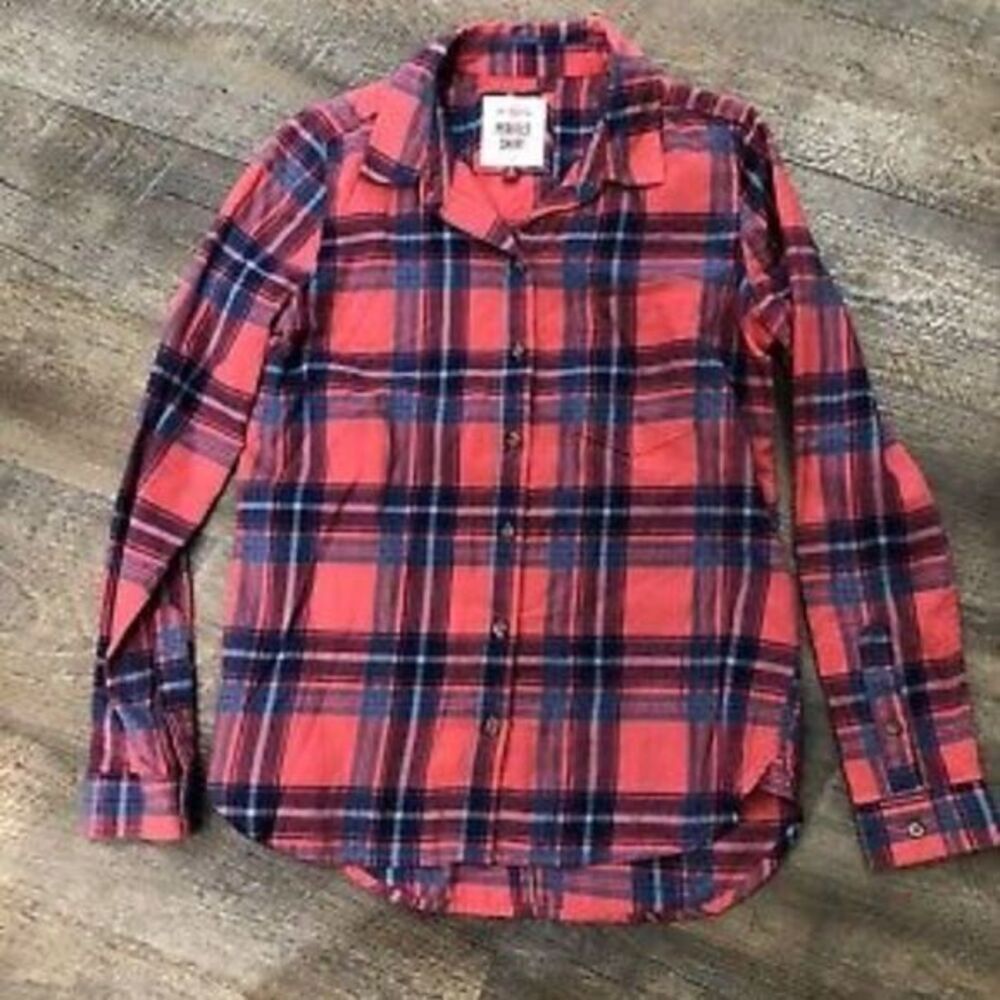 CHRISTMAS HOLIDAY 2024
 - Kohl’s SO Perfect Shirt Red, Blue, Plaid soft Flannel